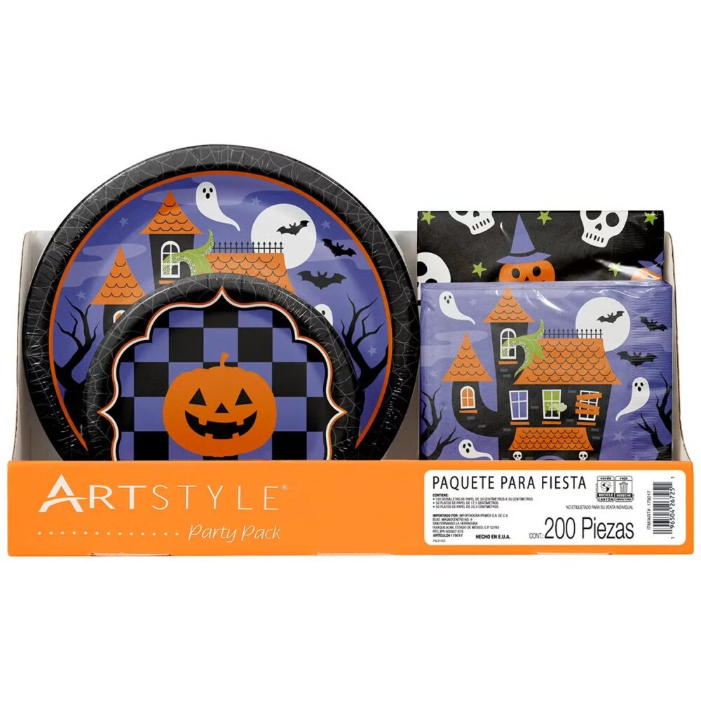 Artstyle Paquete para Fiesta de Halloween 200 pzas