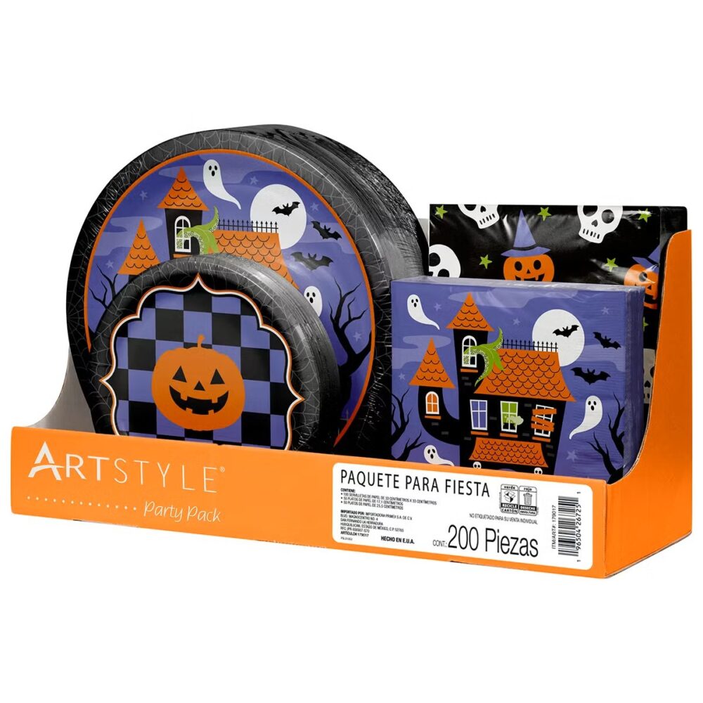 Artstyle Paquete para Fiesta de Halloween 200 pzas