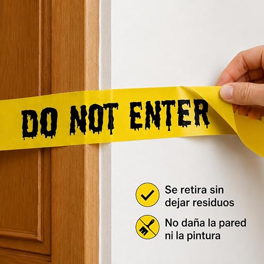61hJt1f+37L._SX522_ Cinta de Advertencia Halloween