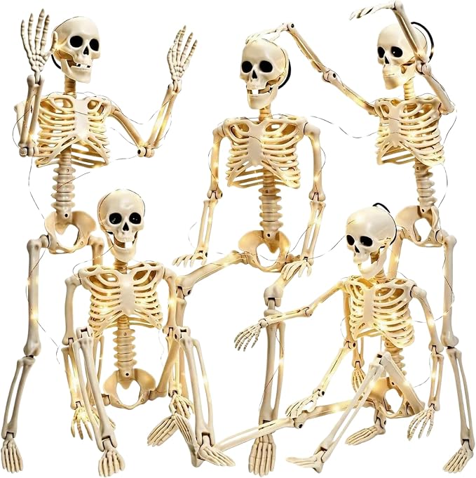 Decoración de Halloween y Día de los Muertos Calaveras Simuladas