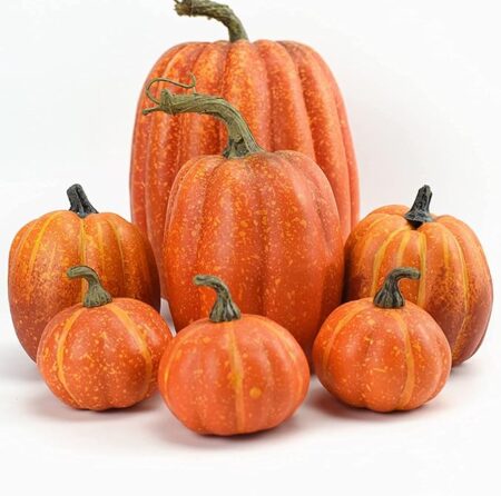 71K3R5GoxrL._AC_SX679_ 7 Cien Piezas De Calabaza Decorativa De Halloween Artificial