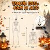 Decoración de Halloween y Día de los Muertos Calaveras Simuladas