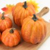 7 Cien Piezas De Calabaza Decorativa De Halloween Artificial