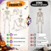 Decoración de Halloween y Día de los Muertos Calaveras Simuladas