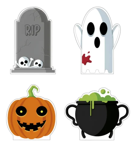 D_NQ_NP_2X_662659-MLM92779869763_092025-F Halloween Personajes, Figuras Con Base, Pack 4 Piezas Agregar a favoritos